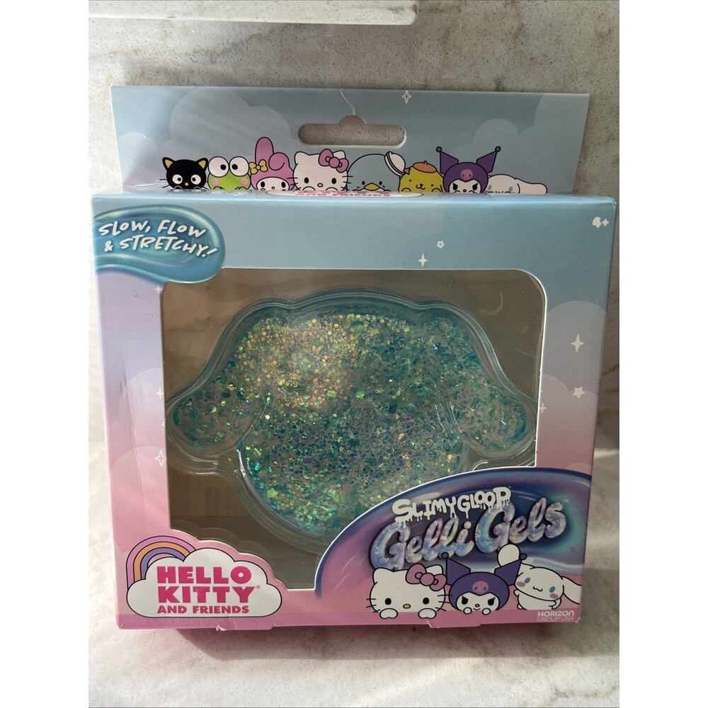 Hello Kitty Slimy Gloop Gelli Gels Squishy Sensory Toy BLUE Sparkly Cinnamoroll